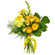 Желтый букет из роз и хризантем. Норвегия